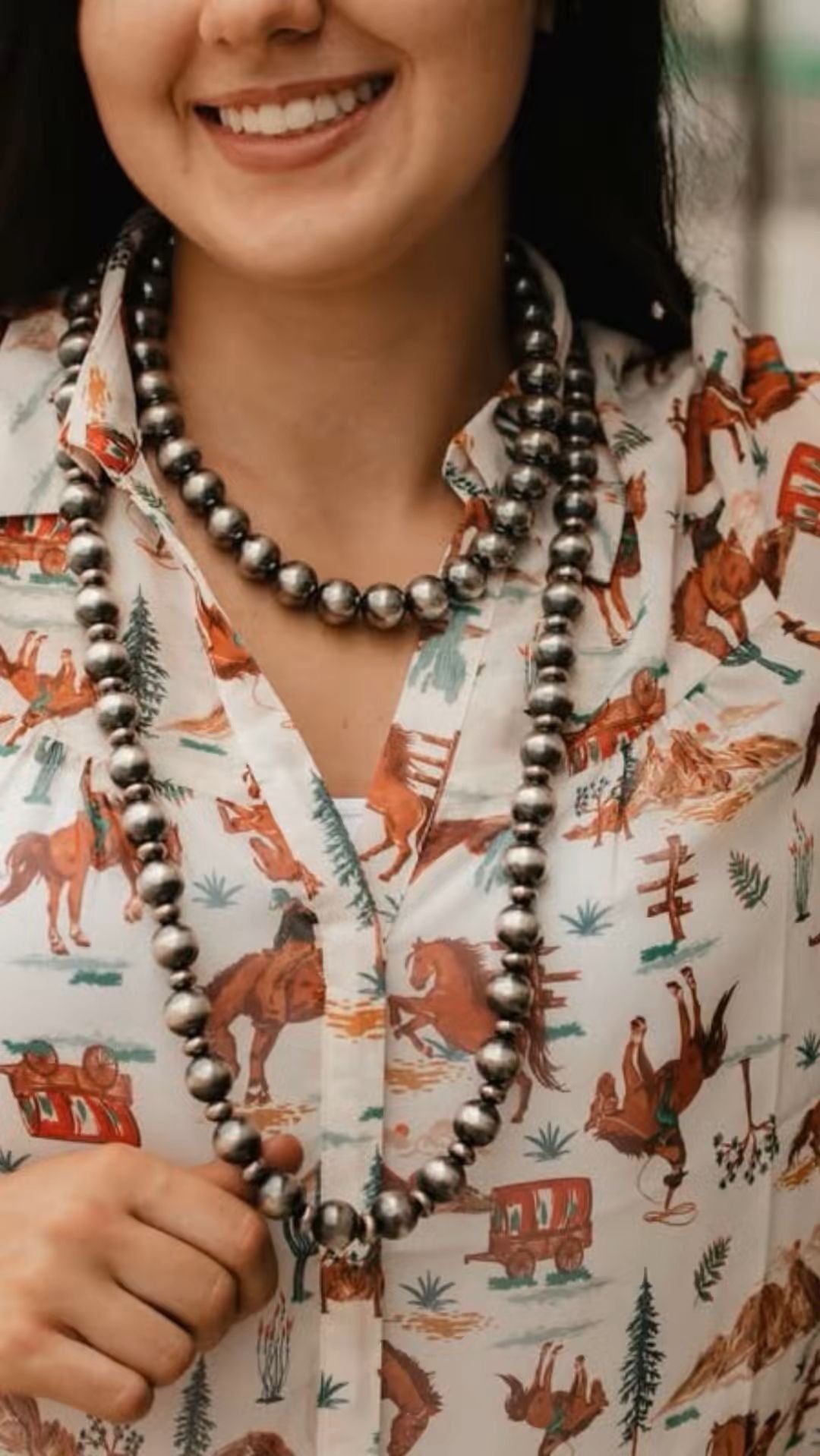 14mm Sterling Silver Pearls Necklace - 16 inch 14mm Sterling Silver Pearls Necklace - 16 inch