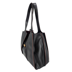 Eloise Black Leather Shoulder Bag