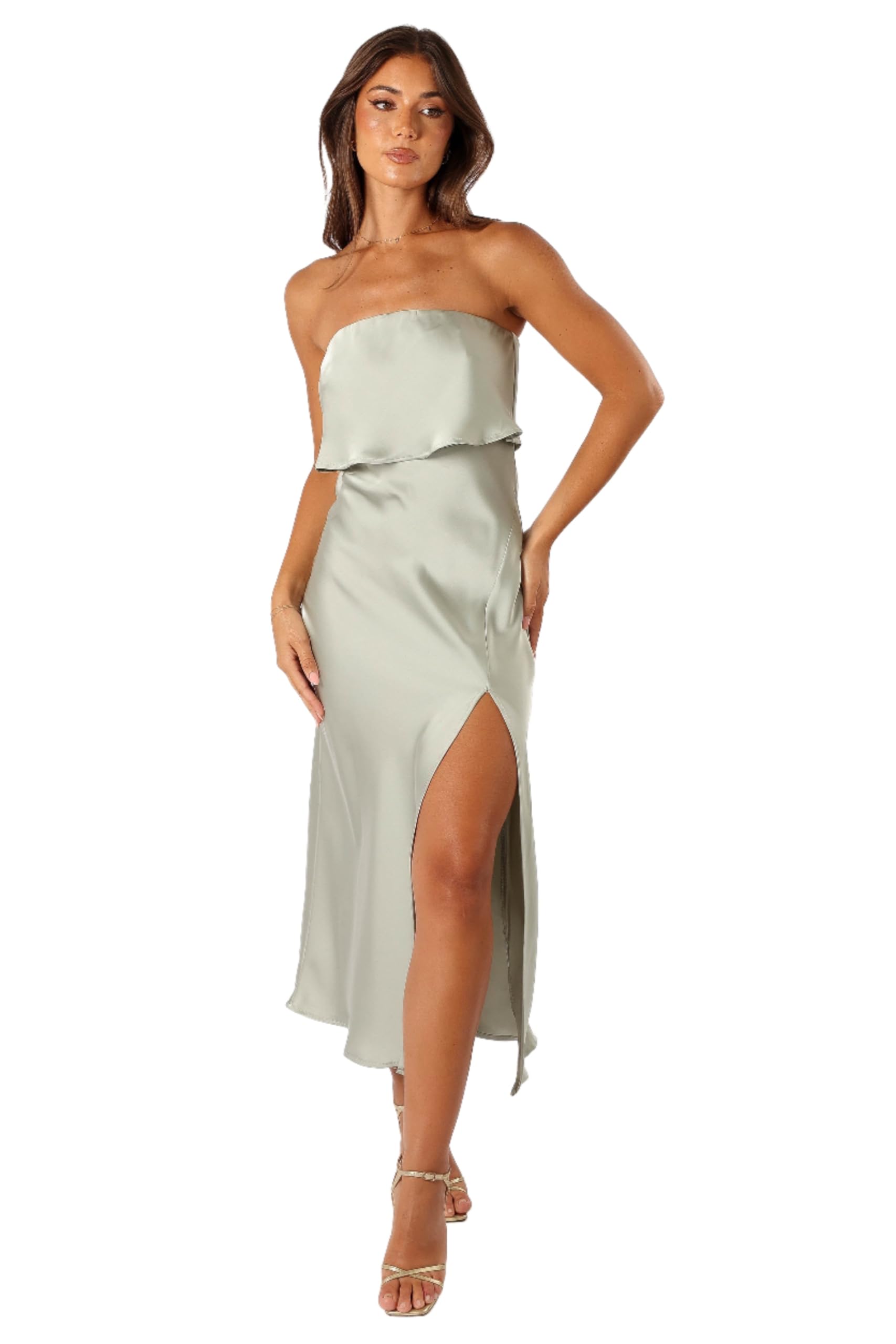 Petal & Pup Women's Vienna Strapless Midi Dress Petal & Pup Women's Vienna Strapless Midi Dress