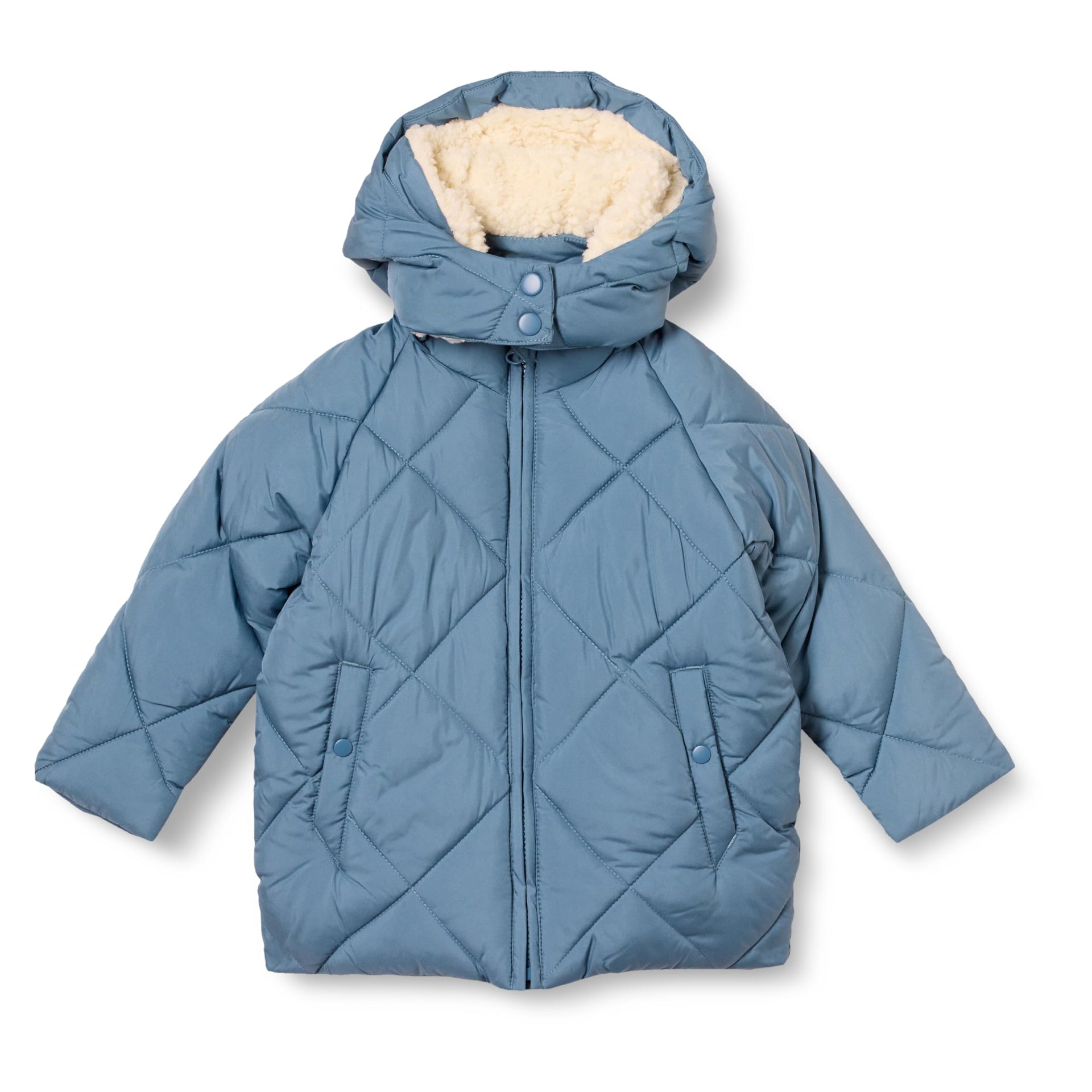 Amazon Essentials Girls and Toddlers' Long Quilted Cocoon Puffer Coat Amazon Essentials Girls and Toddlers' Long Quilted Cocoon Puffer Coat