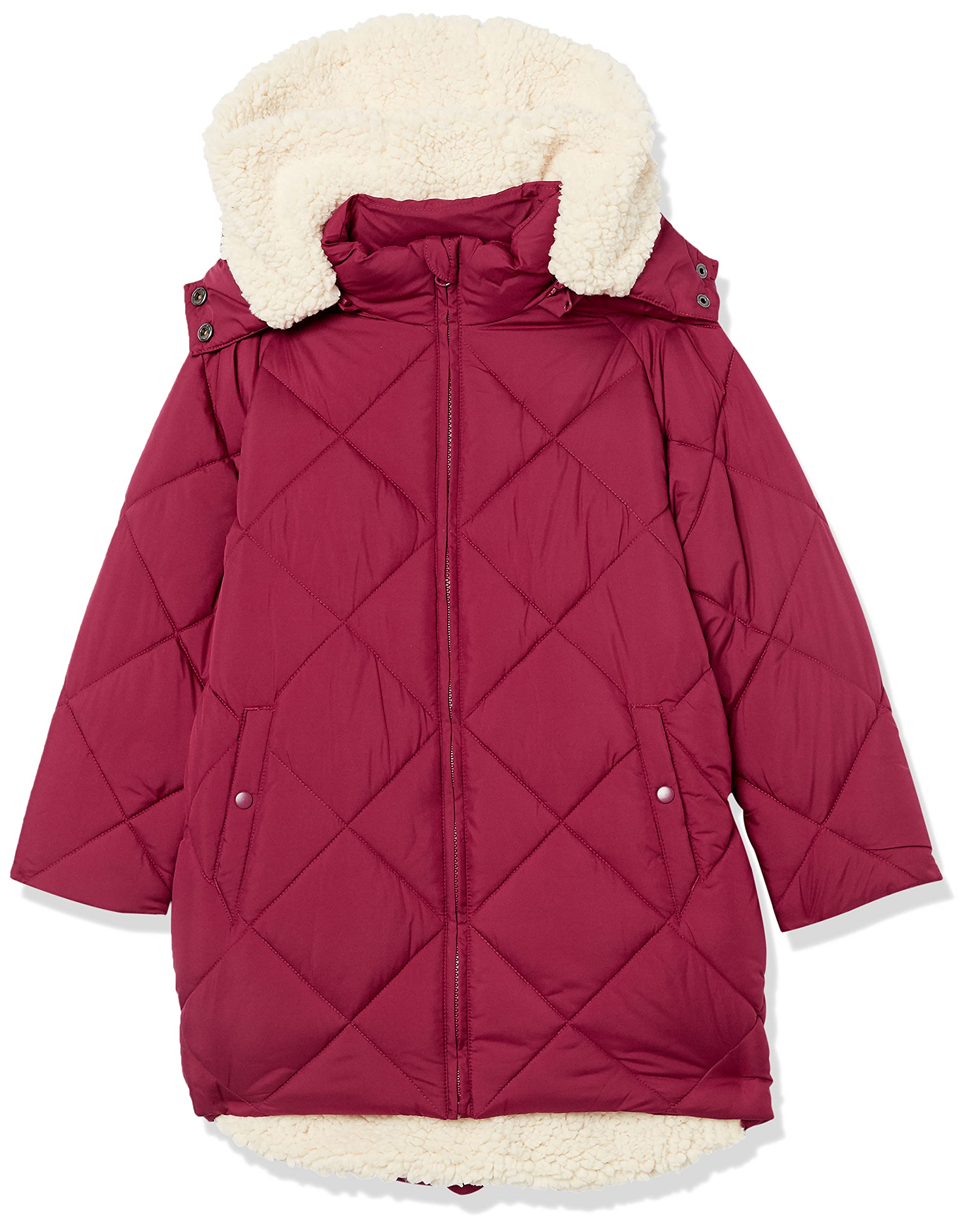 Amazon Essentials Girls and Toddlers' Long Quilted Cocoon Puffer Coat Amazon Essentials Girls and Toddlers' Long Quilted Cocoon Puffer Coat