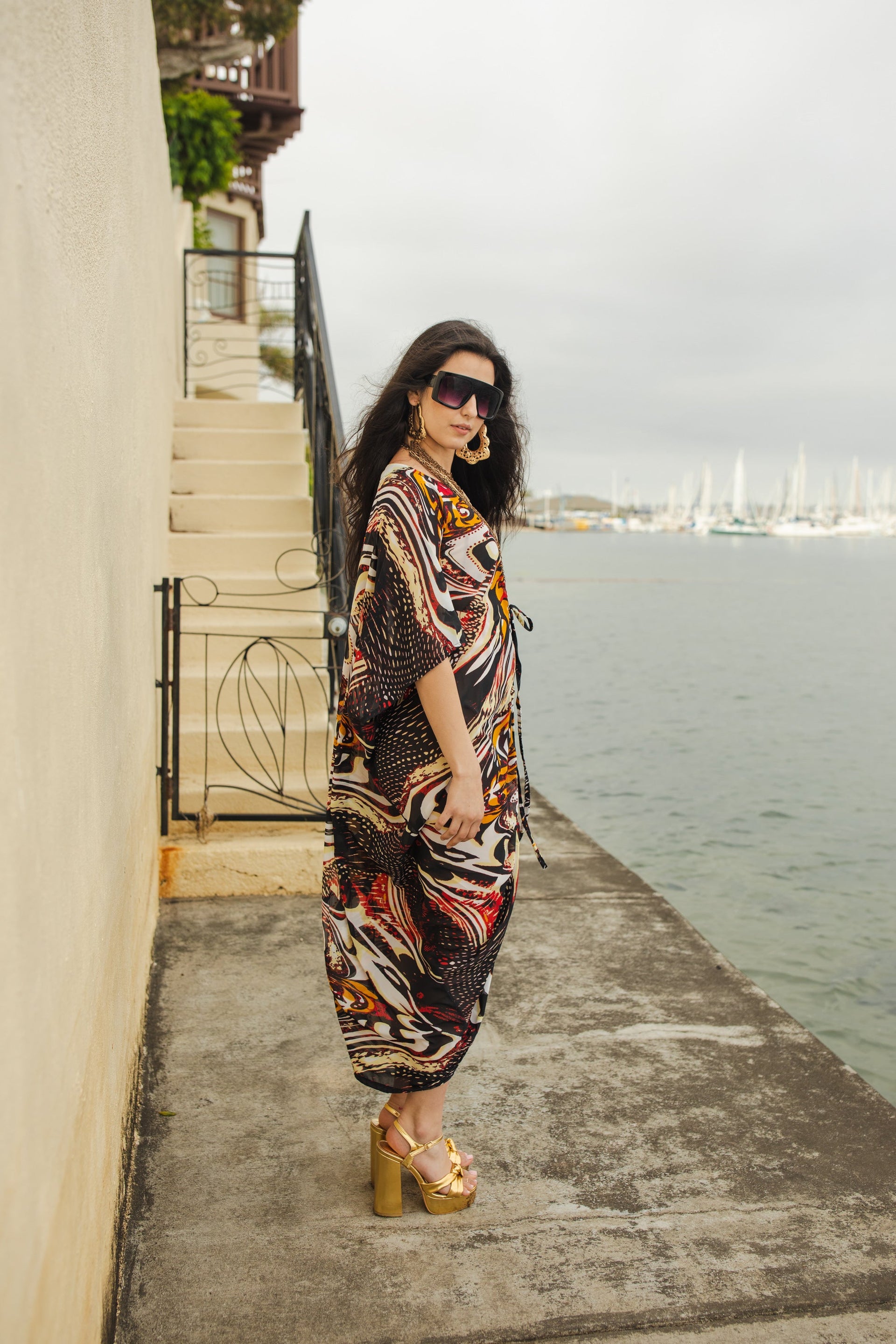 Actius Caftan Kaftan Dress in Rouge Actius Caftan Kaftan Dress in Rouge