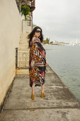 Actius Caftan Kaftan Dress in Rouge