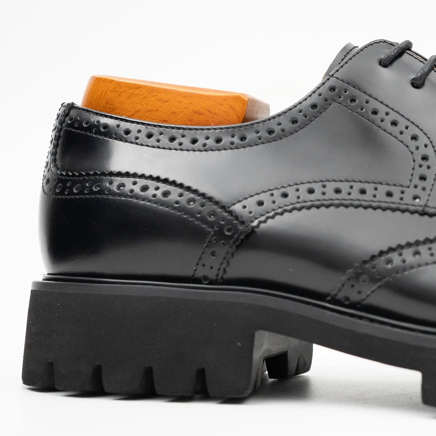 Black derby brogue shoes Black derby brogue shoes