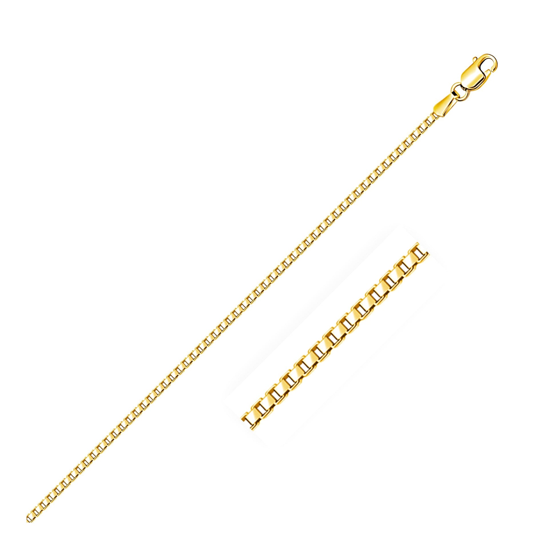 14k Yellow Gold Semi Solid Box Chain (1.80 mm) 14k Yellow Gold Semi Solid Box Chain (1.80 mm)