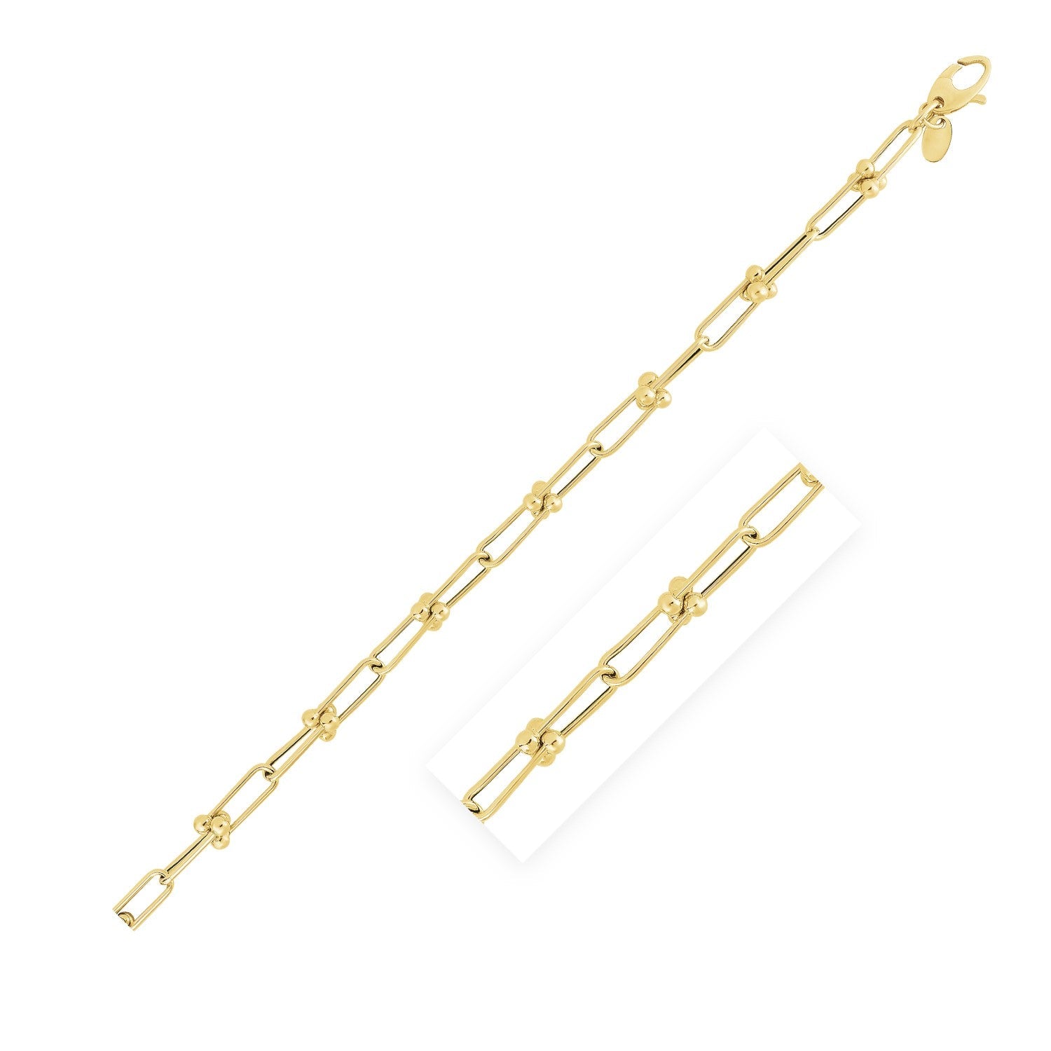 14k Yellow Gold High Polish Jax Link Chain (5.90 mm) 14k Yellow Gold High Polish Jax Link Chain (5.90 mm)