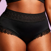 Alexis S Intimates Women’s Low-Rise Lace Control Brief Panty – Moisture-Wicking Comfort Fit