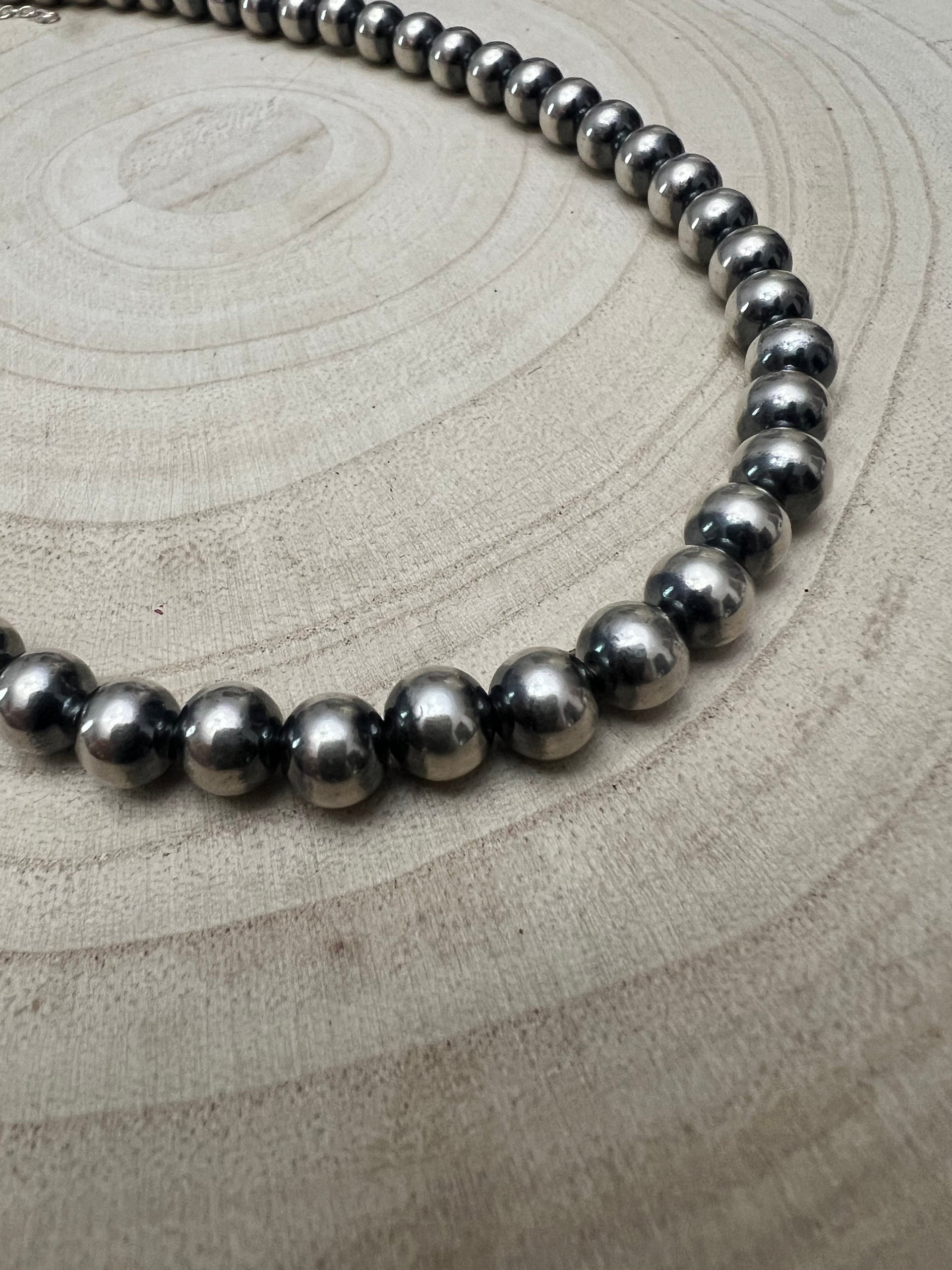 8mm Sterling Pearl Necklace - 18 inch - The Classic pearl necklace 8mm Sterling Pearl Necklace - 18 inch - The Classic pearl necklace
