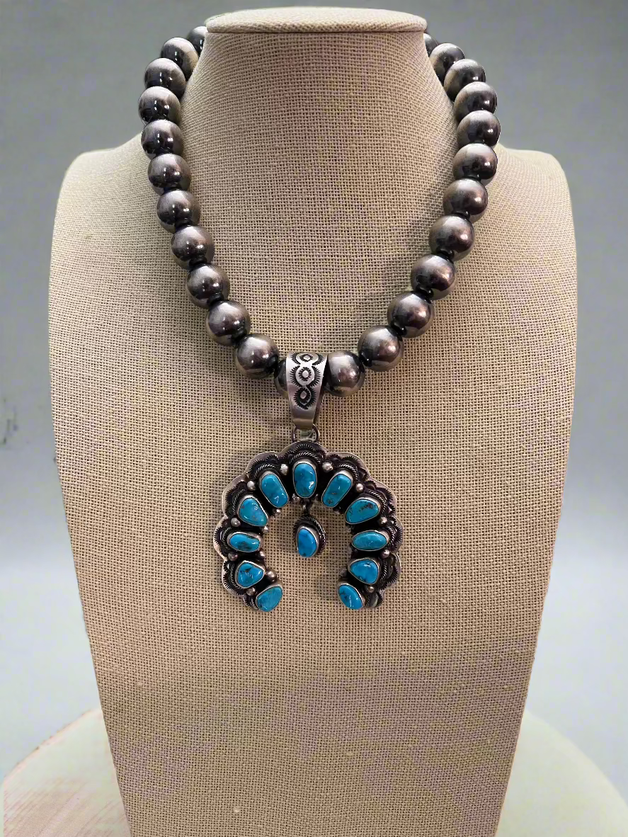 14mm Sterling Silver Pearls Necklace - 16 inch 14mm Sterling Silver Pearls Necklace - 16 inch