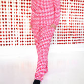WOMEN'S PAJAMA SET- Red Hearts