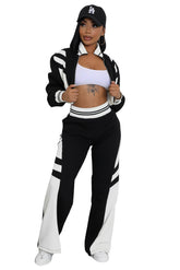 WOMEN FASHION CASUAL TWO PIECE PANT SET