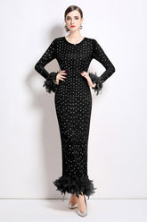 WOMEN FASHION MAXI PARTY DRESS