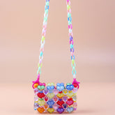 Mini Lipstick Headset Messenger Bag Texture Acrylic Hand Woven Chain Bag Lightweight Beach Bag