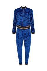 Royalty Velour Tracksuit - Sapphire