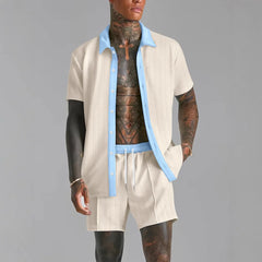 Retro cool summer Men's beach shorts set