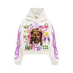 Flamed Jesus Not Dead Hoodie