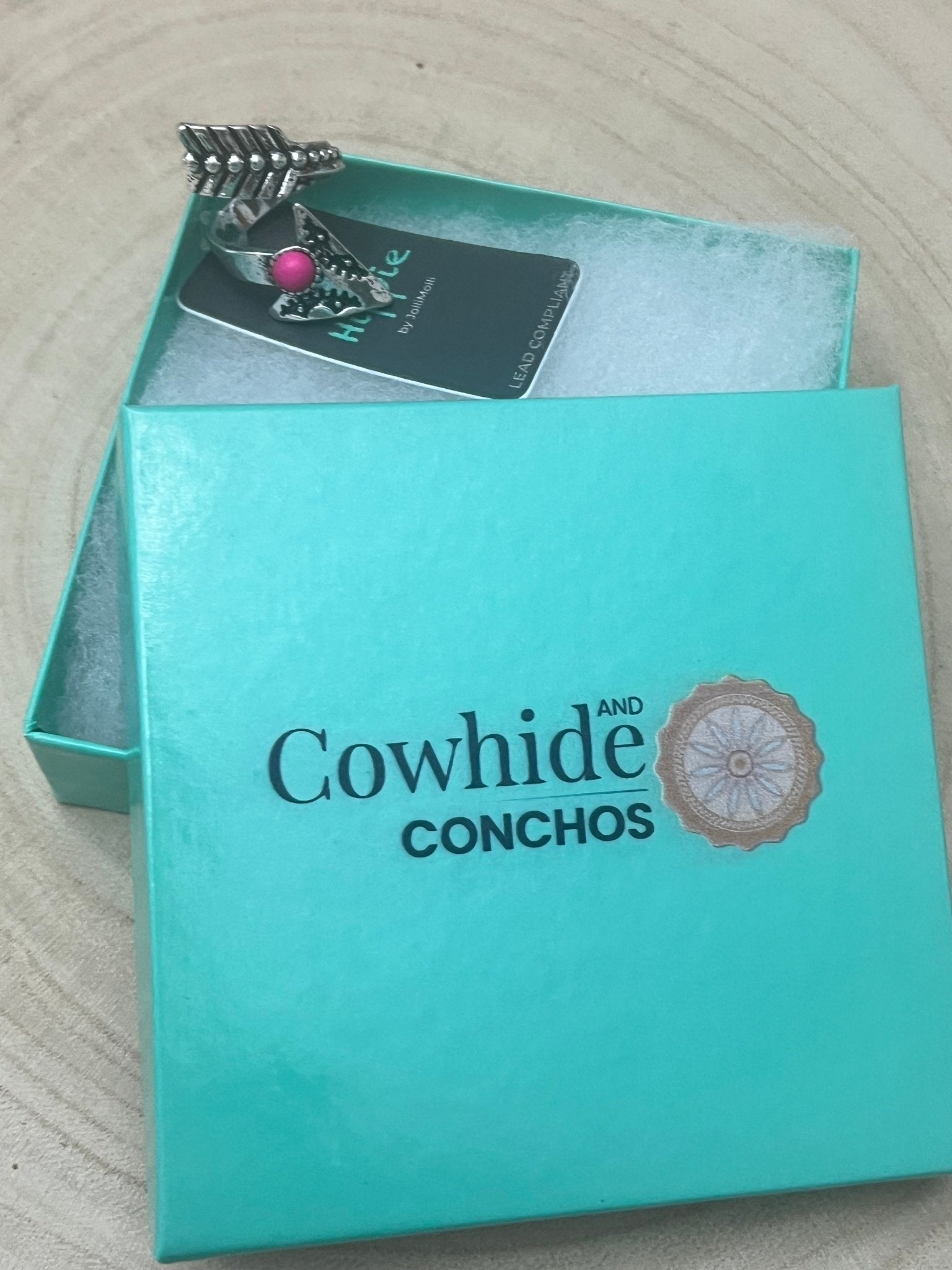 Arrow Head Cuff Ring with Faux Pink Stone Arrow Head Cuff Ring with Faux Pink Stone