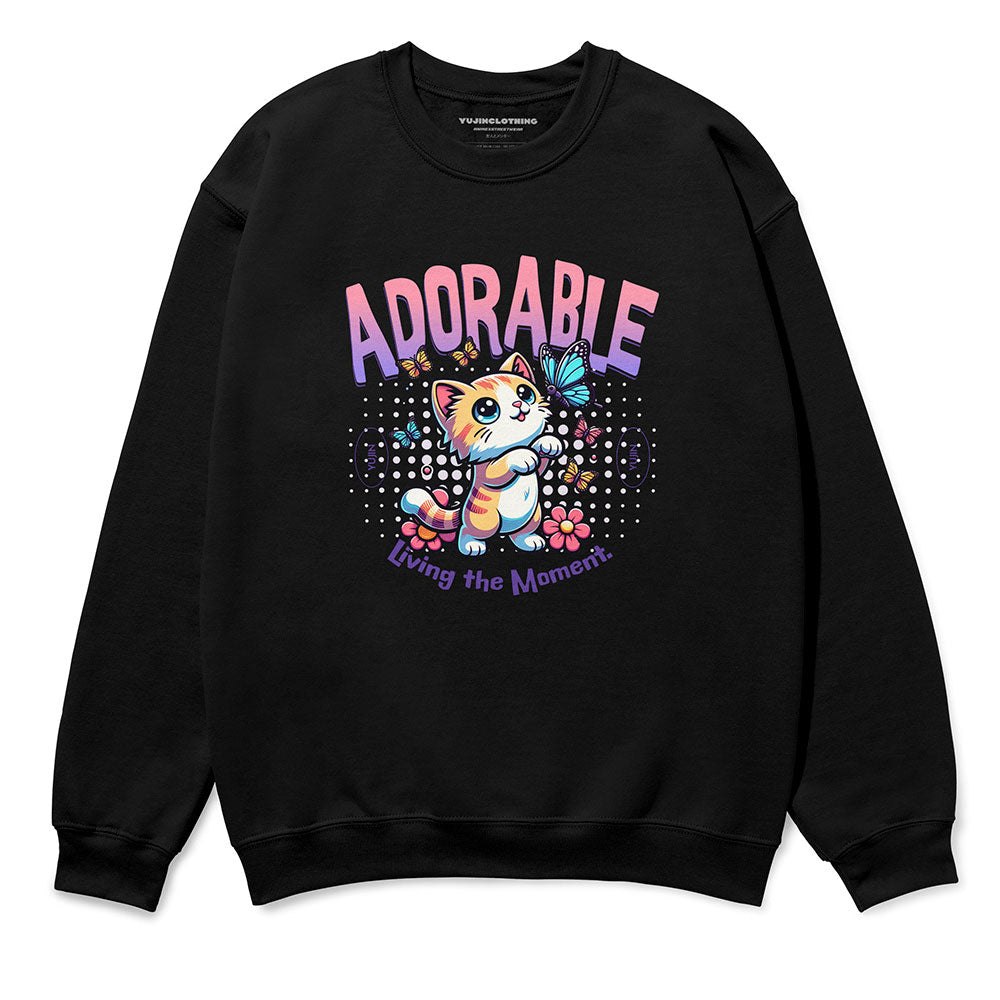 Adorable Cat Sweatshirt Adorable Cat Sweatshirt