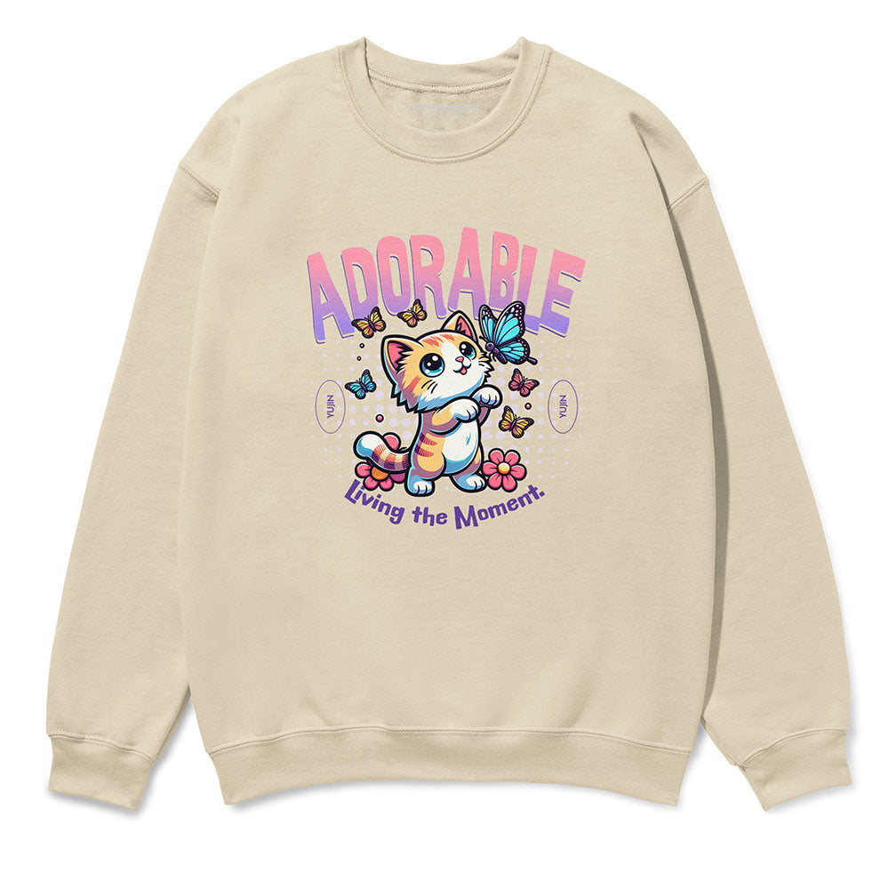 Adorable Cat Sweatshirt Adorable Cat Sweatshirt