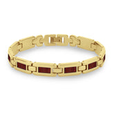 Jarrah Men's Link Bracelet - Yellow Gold