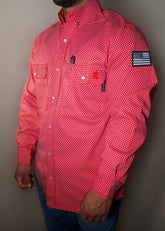 FR Pearl Snap Work shirt - Alpha Red