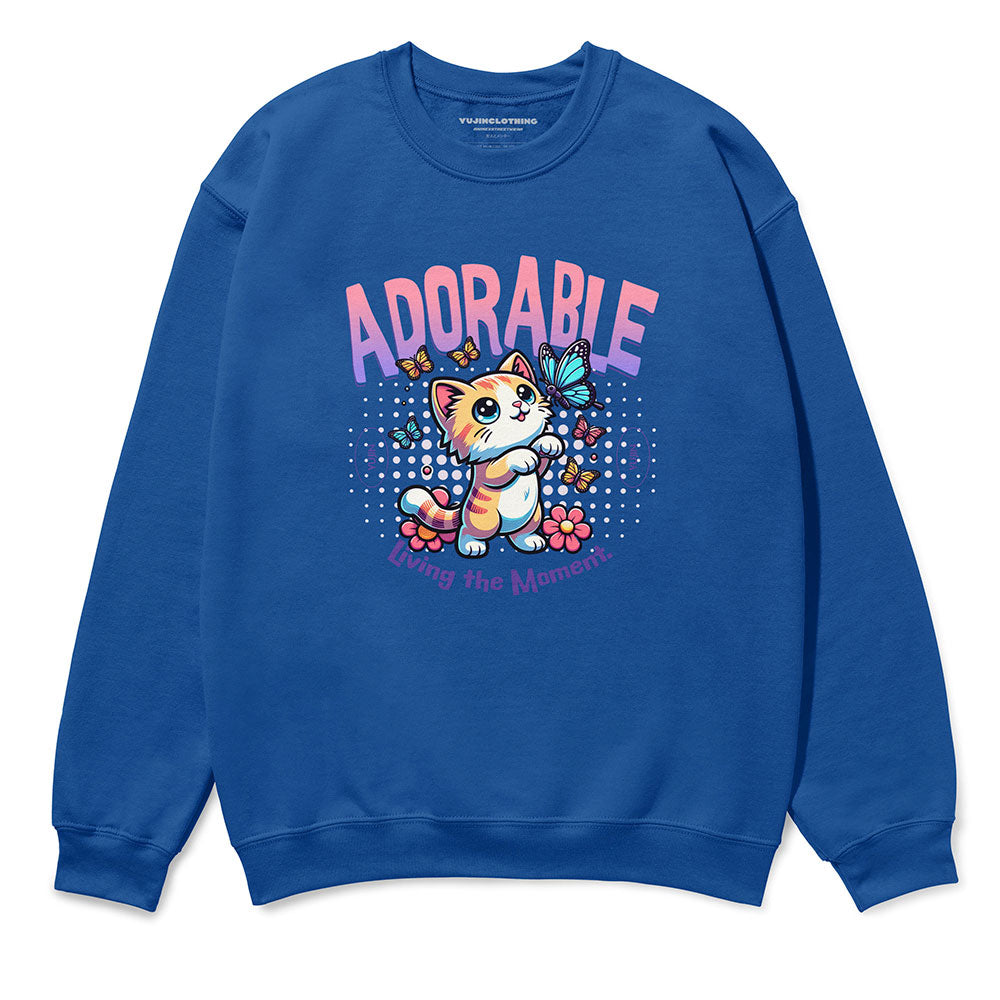 Adorable Cat Sweatshirt Adorable Cat Sweatshirt