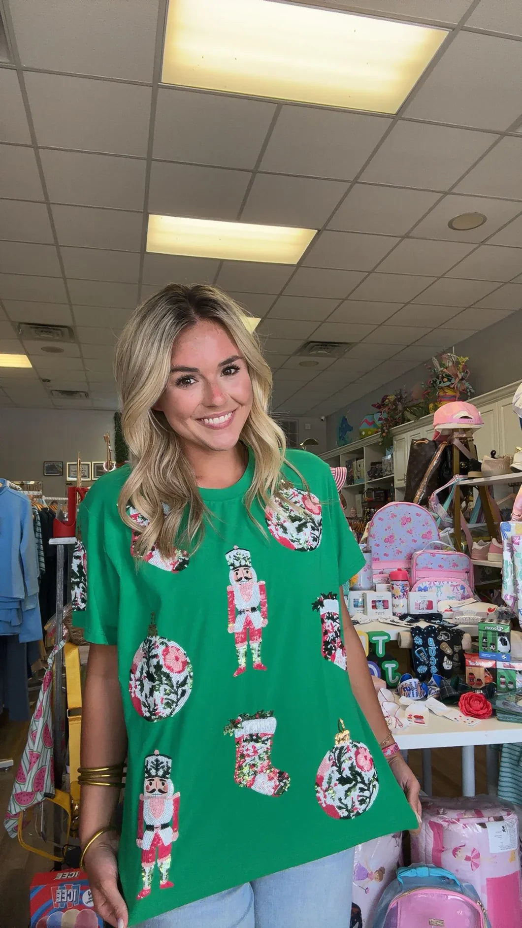 Preorder 11/5 : Very Merry Sequin Top