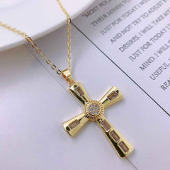Niche Personality Hip Hop Men's Cross Necklace Pendant - Hip Hop Men's Cross Necklace