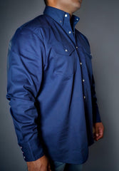 FR Western Style Pearl snap - Navy