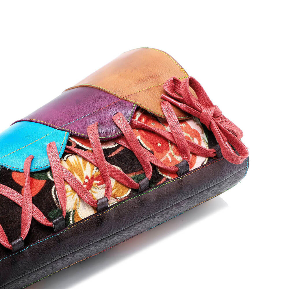 Leather Handmade Embossed Adjustable Boots