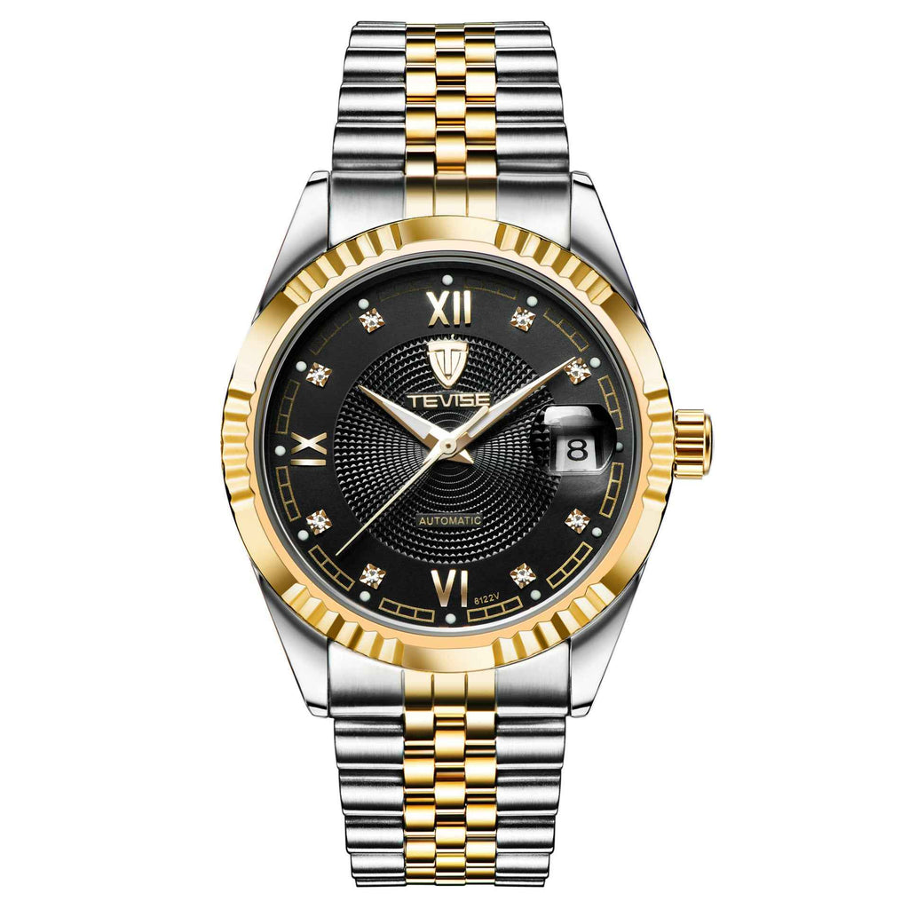 Teweisi Waterproof Automatic Geneva Men's Diamond Watch – Fashion Mechanical