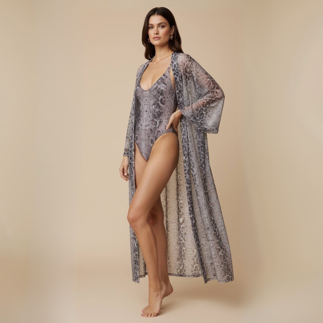 Luxe Beach Kimono / SNAKE