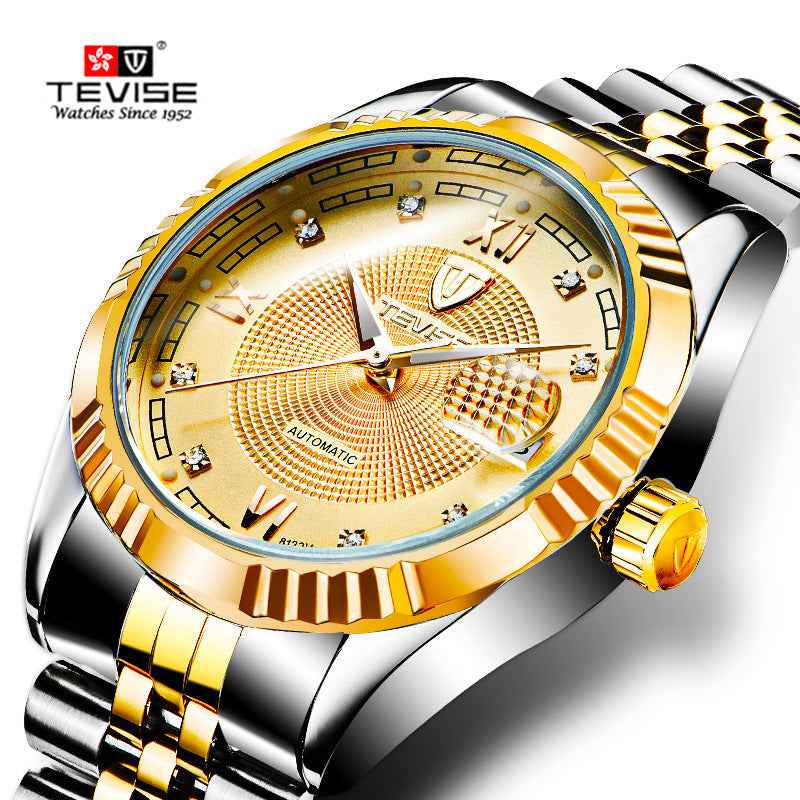Teweisi Waterproof Automatic Geneva Men's Diamond Watch – Fashion Mechanical