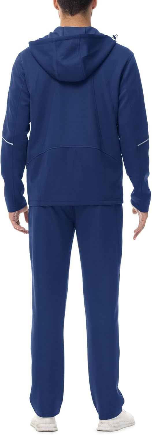 Rdruko Men's Track Suits 2 Piece Set Sweatsuits Tracksuits Jogging Workout Gym Warm Up Sportswear Suits with Hood