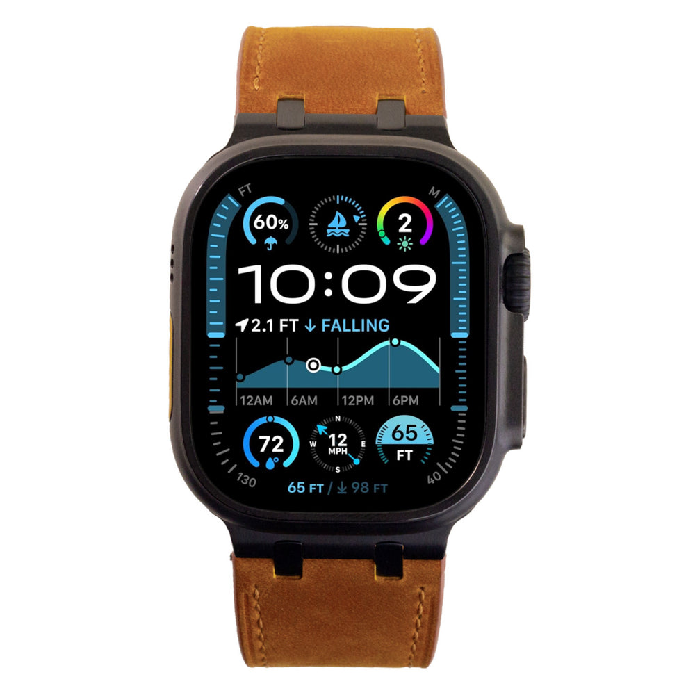 Premium AP Leather Band for Apple Watch - Vintage Design