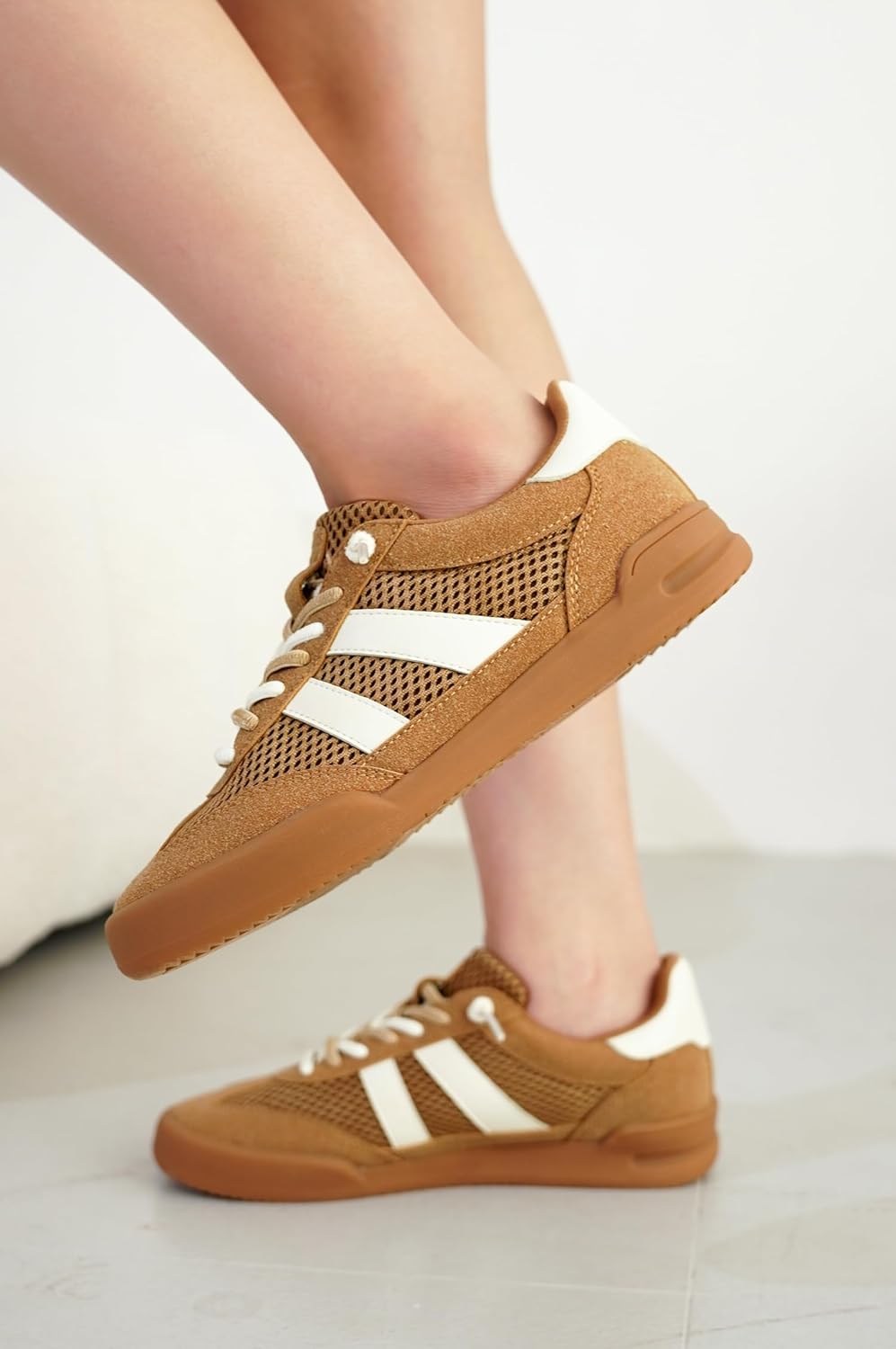 Project Cloud Casual Sneakers for Women - Memory Foam Insoles Lace-Up Womens Shoes and Lightweight Women's Fashion Sneakers - Water Resistant and Non-Slip Shoes for Women Footwear (Verdict)