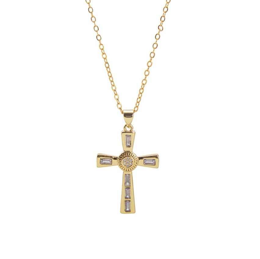 Niche Personality Hip Hop Men's Cross Necklace Pendant - Hip Hop Men's Cross Necklace