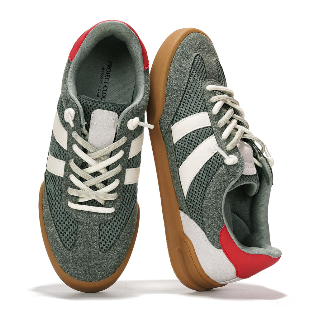 Project Cloud Casual Sneakers for Women - Memory Foam Insoles Lace-Up Womens Shoes and Lightweight Women's Fashion Sneakers - Water Resistant and Non-Slip Shoes for Women Footwear (Verdict)