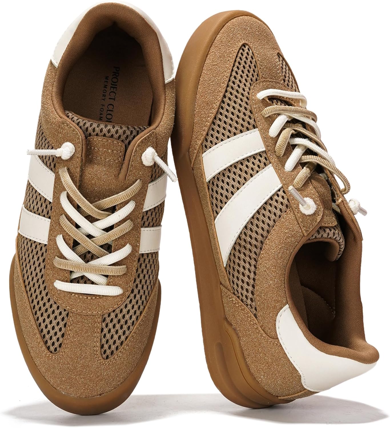 Project Cloud Casual Sneakers for Women - Memory Foam Insoles Lace-Up Womens Shoes and Lightweight Women's Fashion Sneakers - Water Resistant and Non-Slip Shoes for Women Footwear (Verdict)