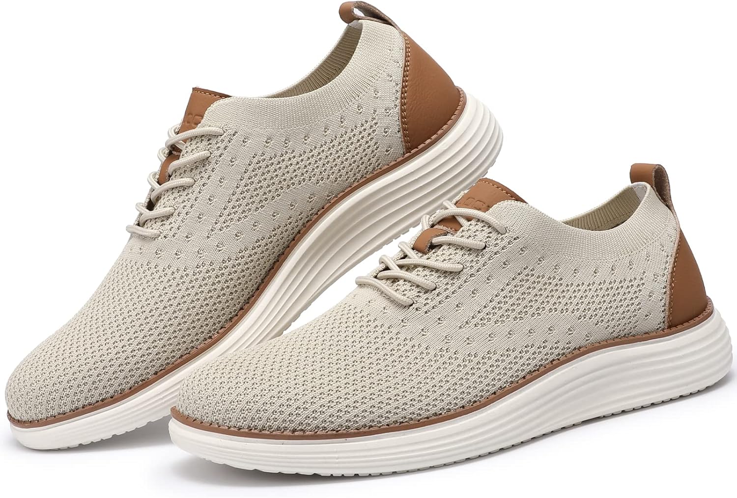 VILOCY Men's Casual Dress Sneakers Oxfords Business Mesh Breathable Walking Shoes Tennis Comfortable