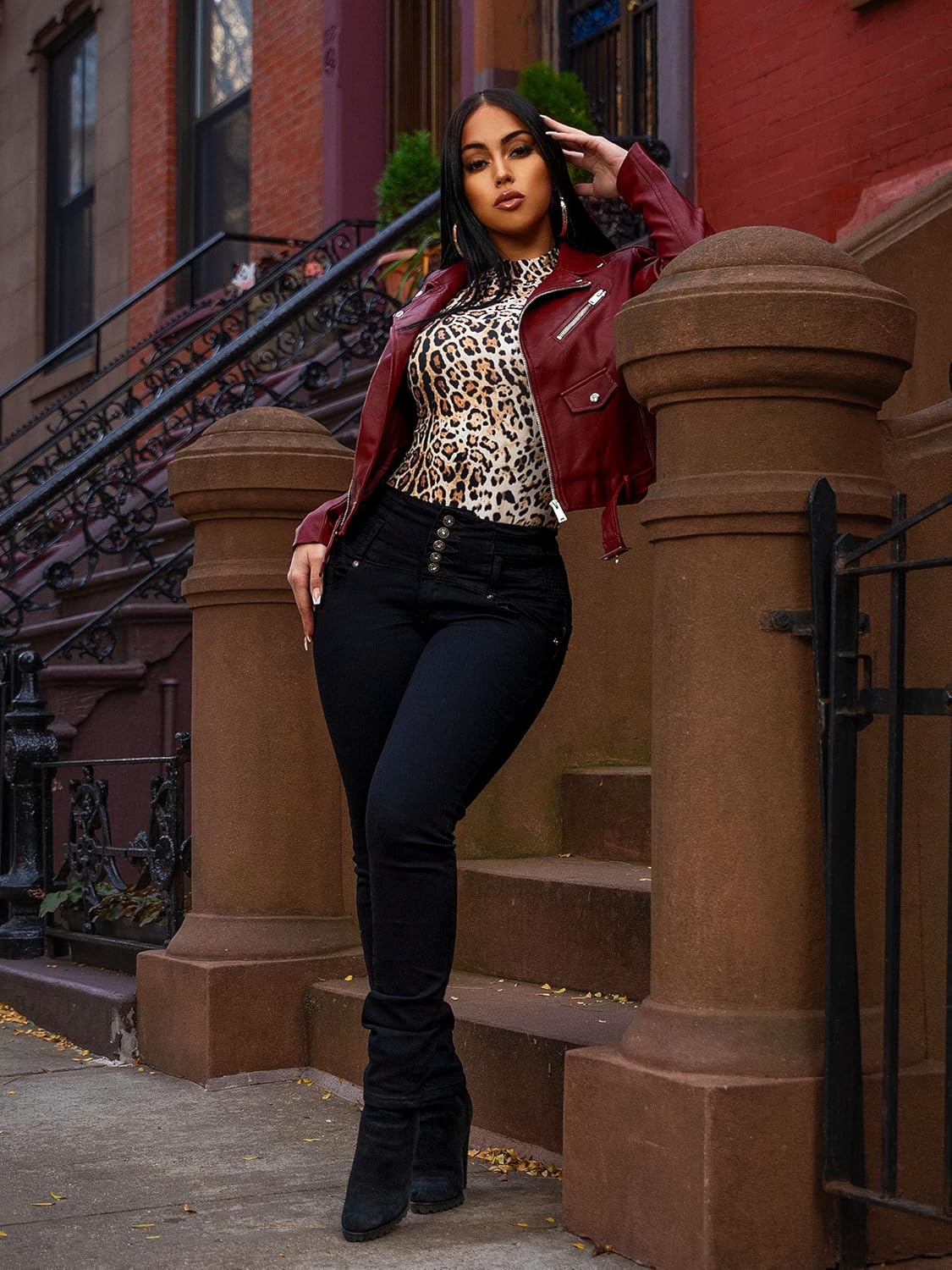 Moda Xpress Super High Waisted Butt Lifting Jeans for Women - Levanta Cola Skinny Jeans