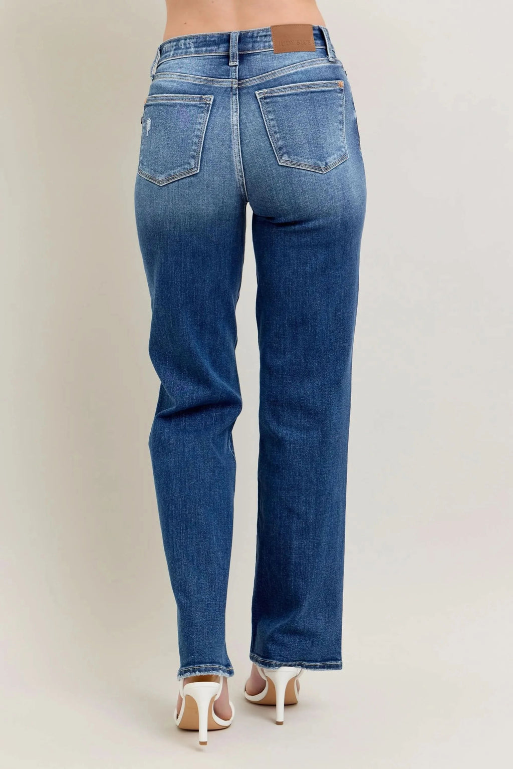 Judy Blue Full Size High Waist 90's Straight Leg Jeans