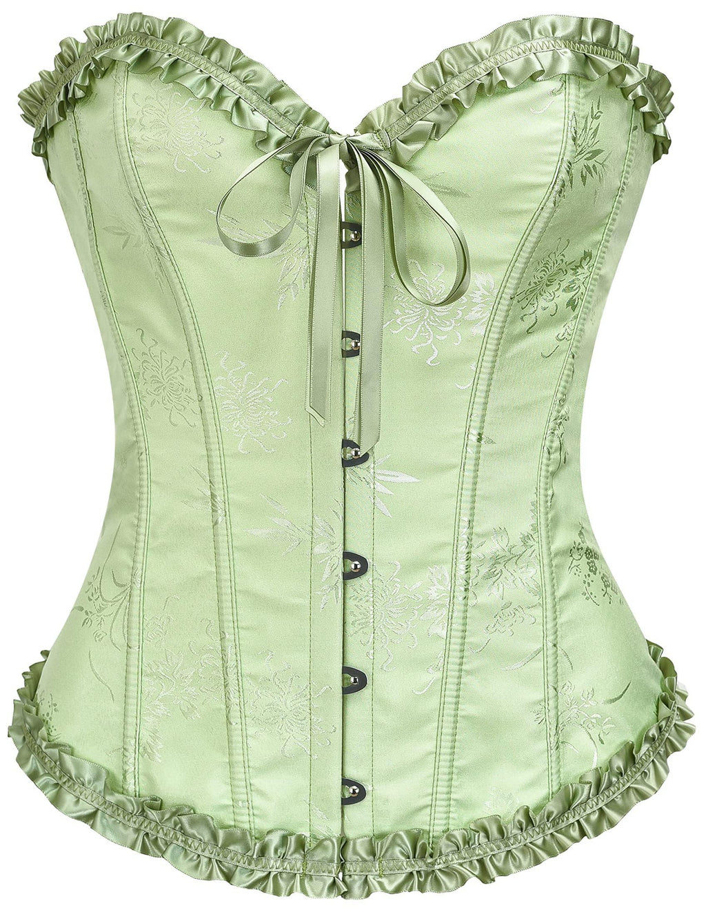 SZIVYSHI Corset Tops for Women, Bustier Shapewear Lingerie, Lace Waist Push Up Bodysuit