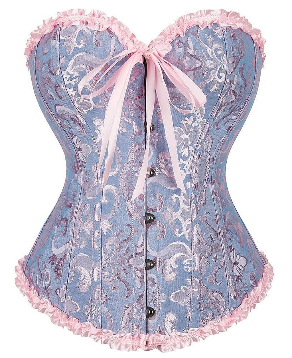 SZIVYSHI Corset Tops for Women, Bustier Shapewear Lingerie, Lace Waist Push Up Bodysuit