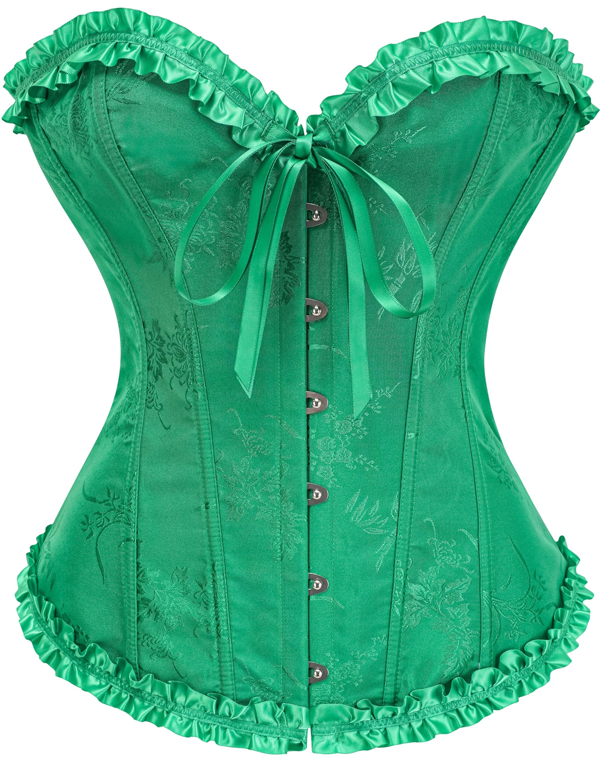 SZIVYSHI Corset Tops for Women, Bustier Shapewear Lingerie, Lace Waist Push Up Bodysuit