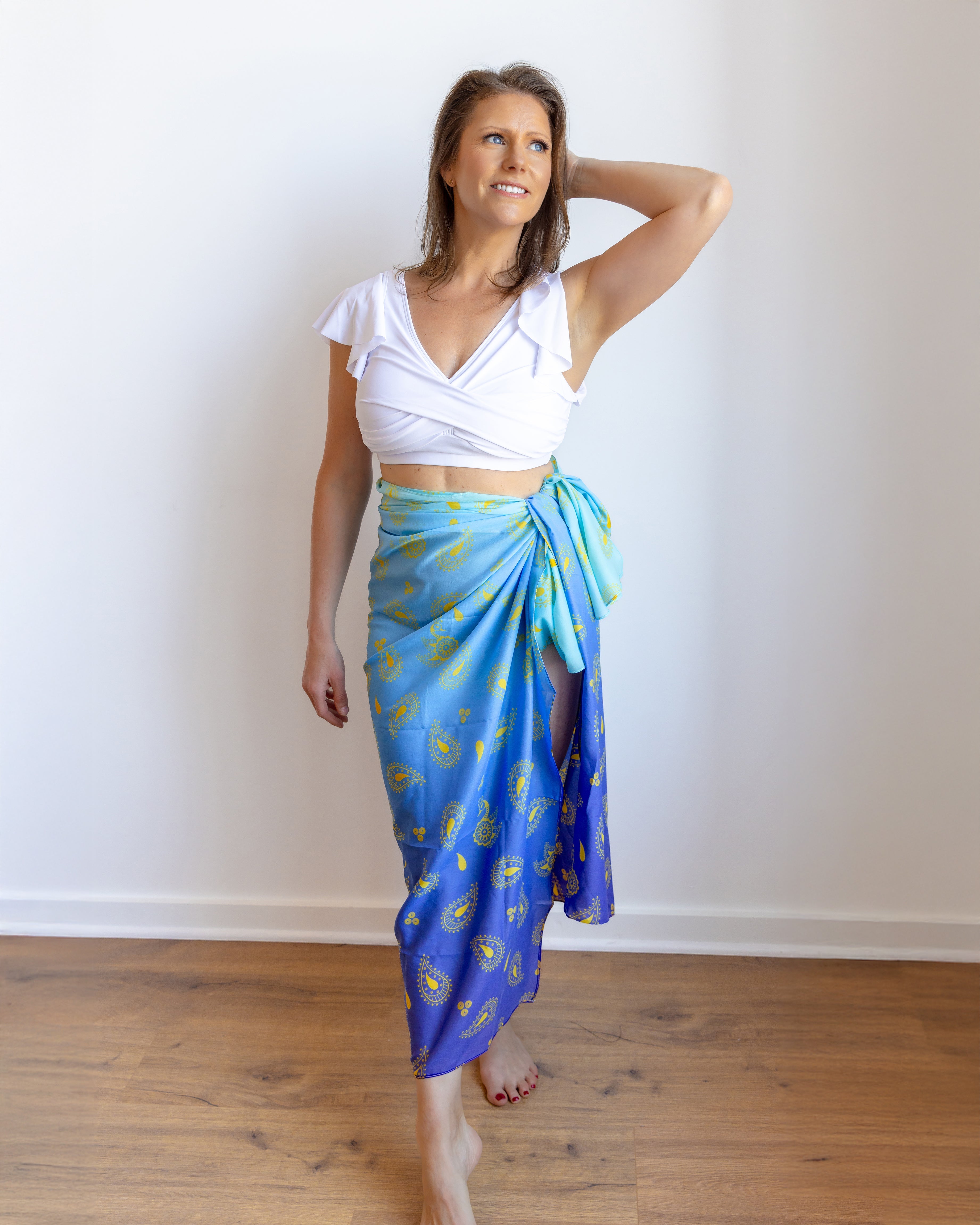 Peacock Henna Women's Swim Cover