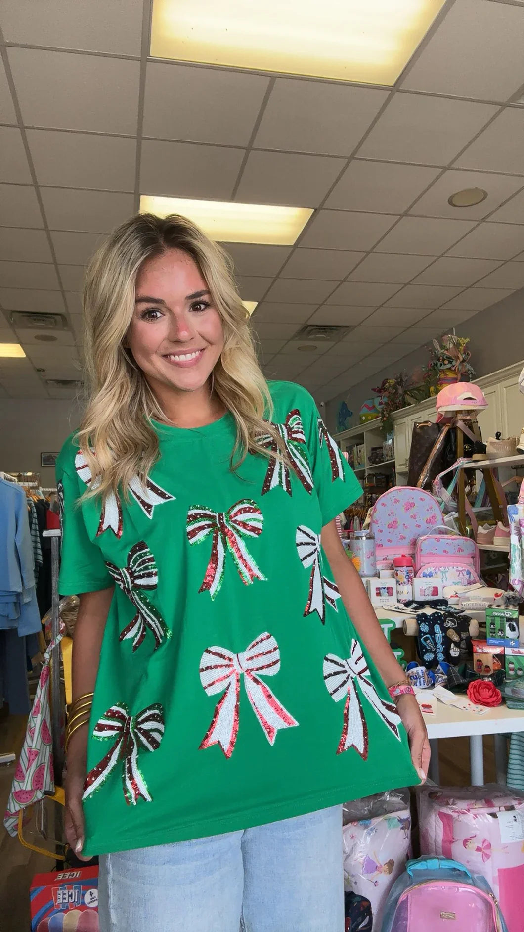 Preorder 11/5 : Bowtiful Sequin Top