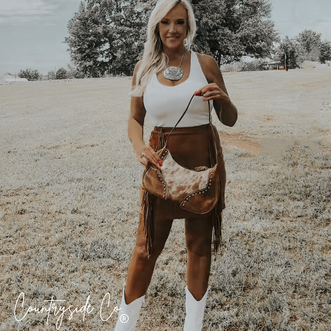 Rodeo Royalty Cowhide Leather Handbag