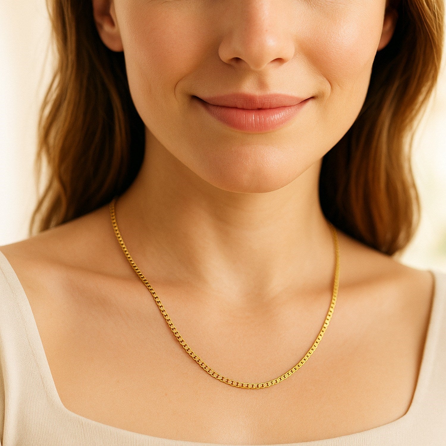 14k Yellow Gold Semi Solid Box Chain (1.80 mm)