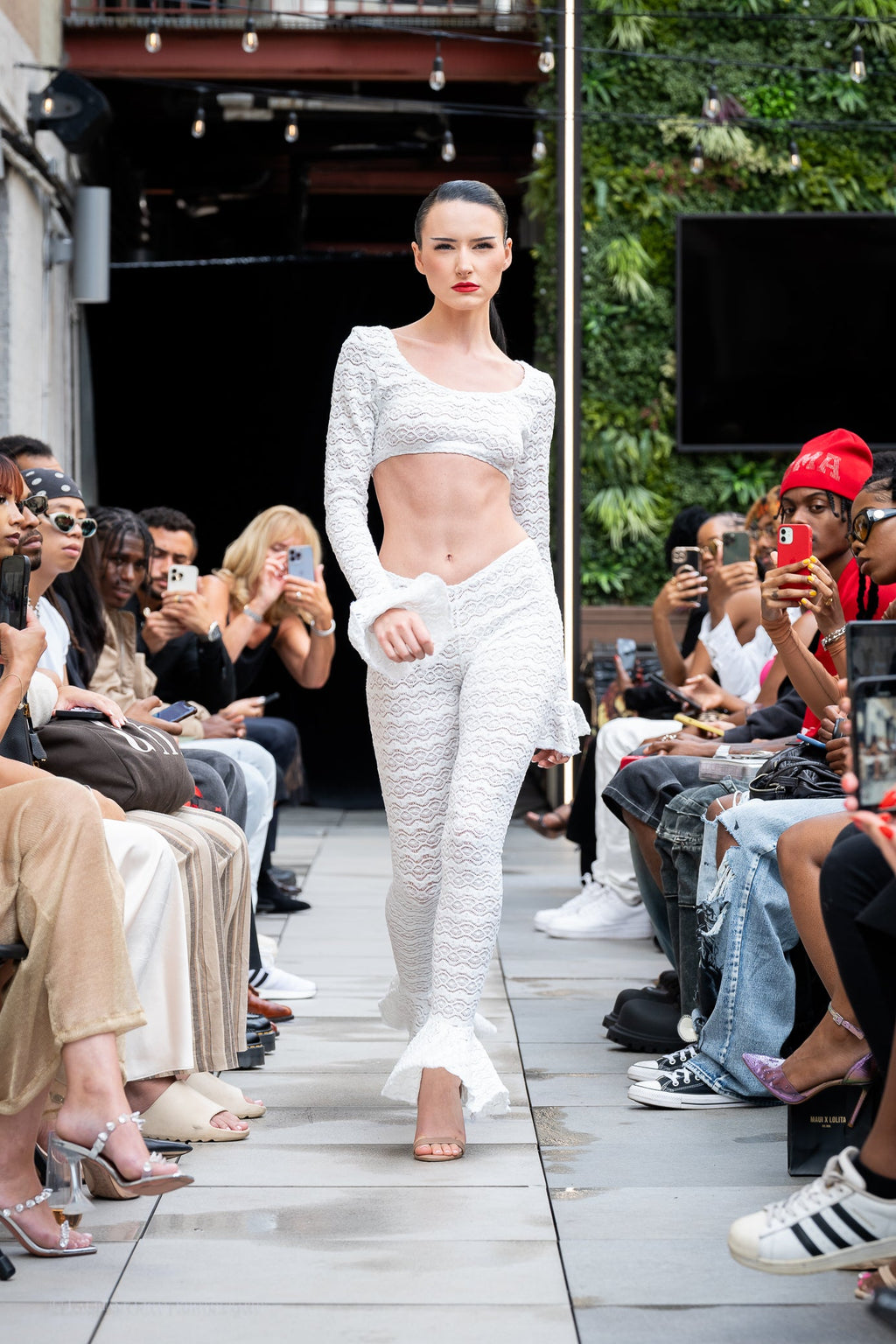 Scarlet Black Lace Knit Set